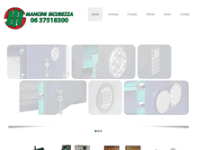 Tablet Screenshot of mancinisicurezza.com